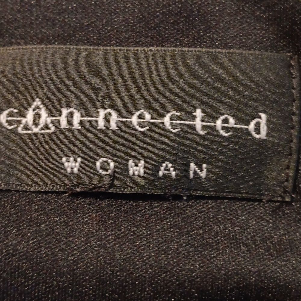 Connected Apparel Woman Soft Knit Dress.Bubbles. Draped Front. - Picture 8 of 11